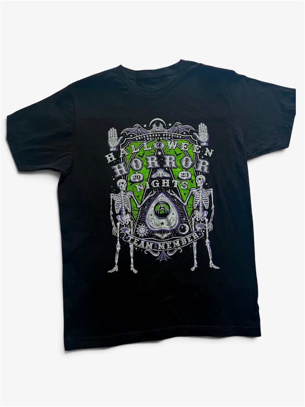 Universal Studios Halloween Horror Nights 2023 Crew T-Shirt Medium 100% Cotton